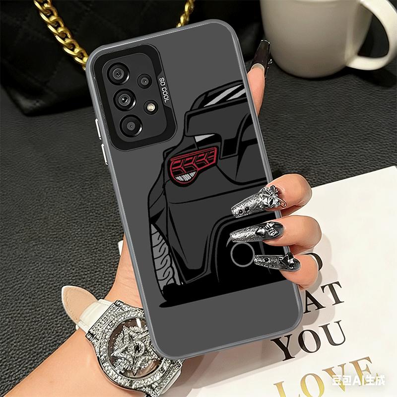 JDM Sportwagen Minimalistisches Design Weiche Handyhülle für Samsung A17 A16 A15 A14 A13 A57 A56 A55 A54 A53 A37 A36 A35 A34 A33 A26 A2