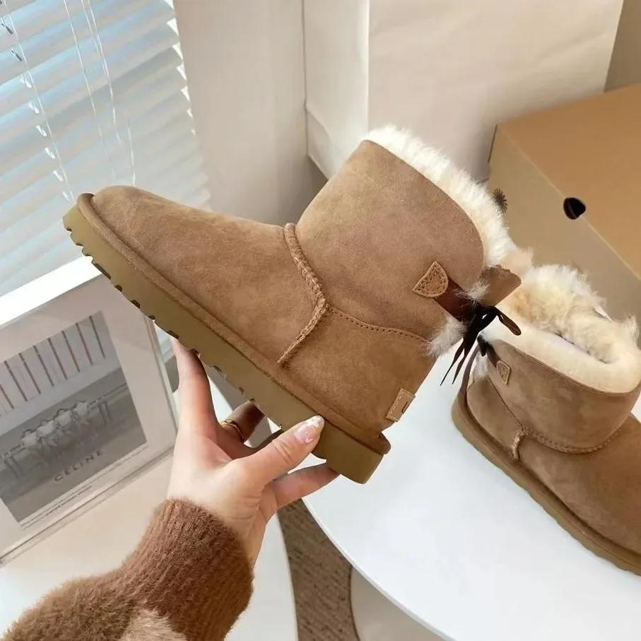 2026 Winter Warm Boots - Women's Snow Boots, Men's Short Boots, Sheepskin and Wool Cut, Low Warm Leather Shoes