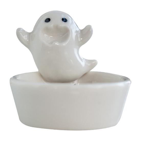 

Подсвечник с привидением на Хэллоуин, жуткий согревающий подсвечник с изображением мультяшного привидения C