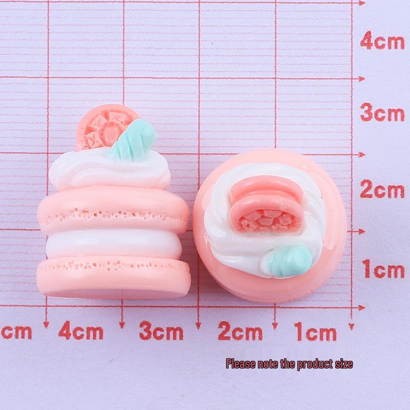 Macaron Cartoon 3D Cake Toy DIY Resin Charms for Crocs