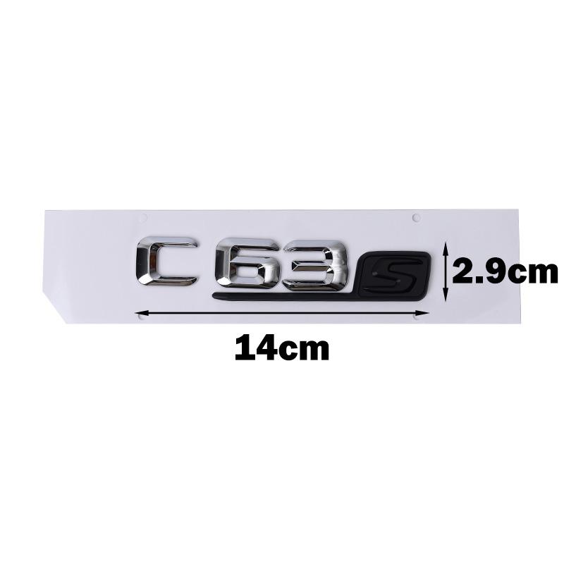 Tuning auta Pro Mercedes Benz AMG C Třída W204 W205 C63 C63S Písmenkové Logo 3D ABS Samolepka Znak na Zadní Kufr Auta Jmenovka Samolepky