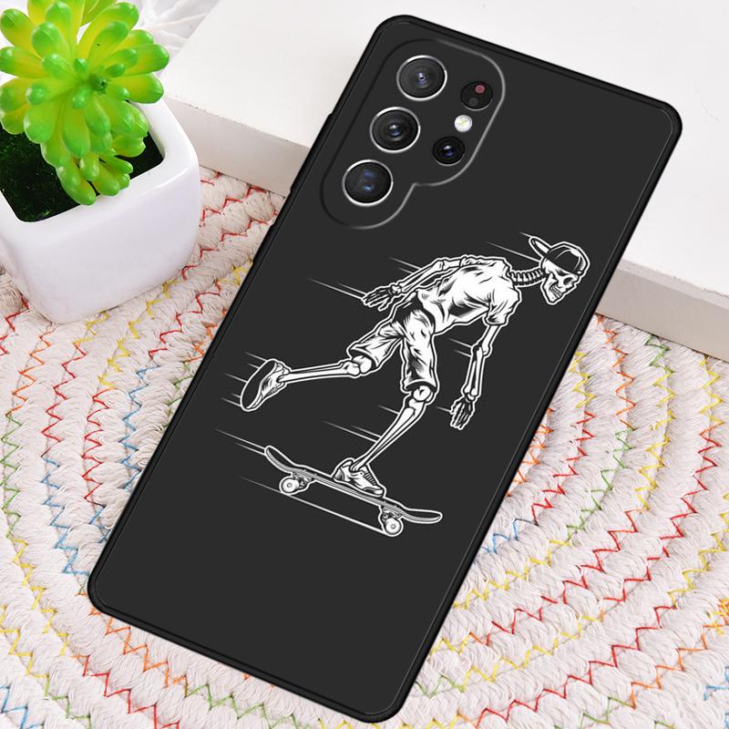 Bones Skeleton Bumper Phone Case for Samsung Galaxy note 10 pro S26 Ultra S23 S24 FE S25 S21 S22 PLUS shockproof Cove