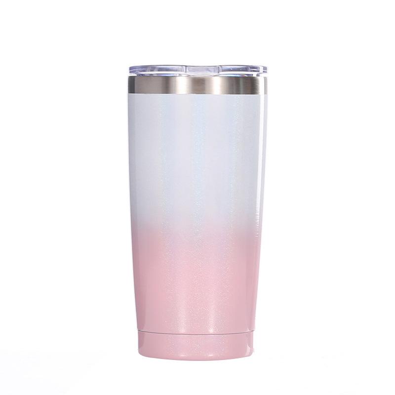 20Oz Car Cup 304 Stainless Steel Double-Layer Vacuum Car Ice Cup, American Coke Cup