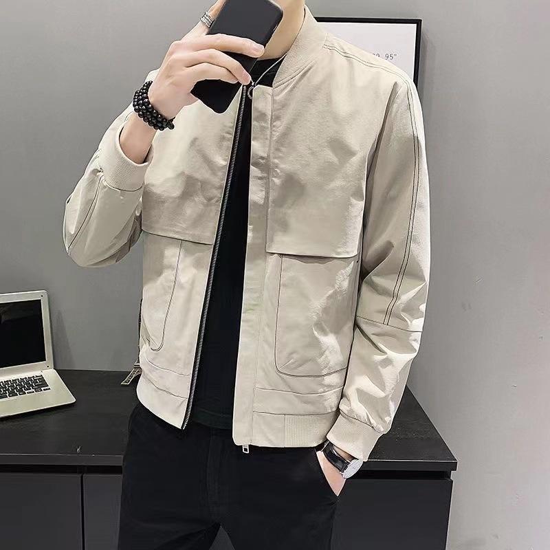 Spring and Autumn Men's Jackets Casual Versatile Jackets Outdoor Sports Jackets Korean Style Slim Men's Trendy Brand Tops