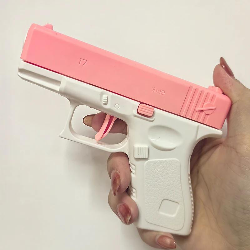Hot Mini Desert Eagle Mechanical Continuous Firing Water Gun Small Pistol Summer Outdoor Beach Poor Toy Shoot Water Gun For Kids