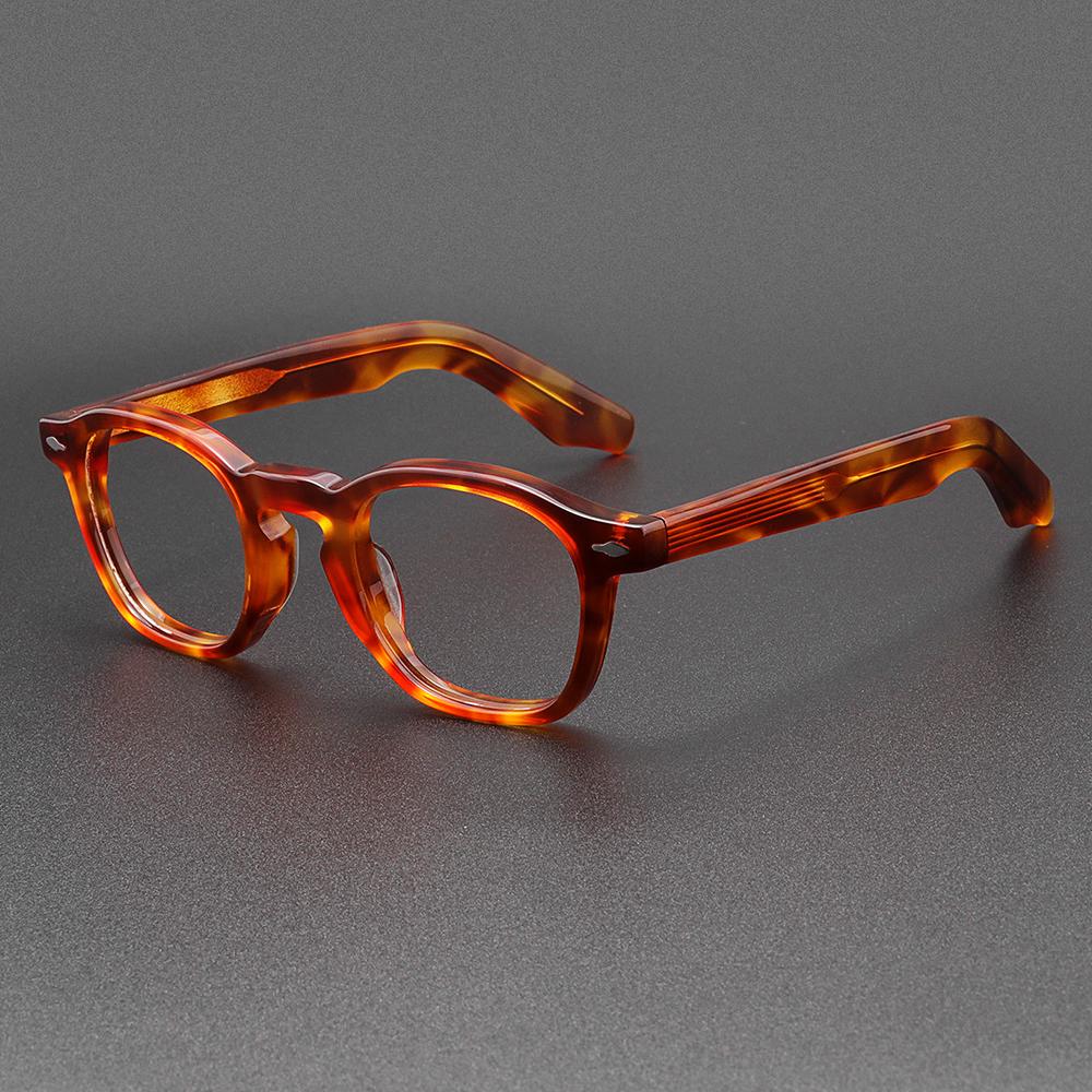 

Acetate Frame Men Optical Eyeglasses Frame Women Johnny Depp Vintage Fake Glasses Trendy Luxury Brand Polarized Sunglasses Men