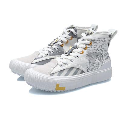 Li Ning Klassische Canvas Hi X Disney 'Weiß Grau' Damen AGCR180-3