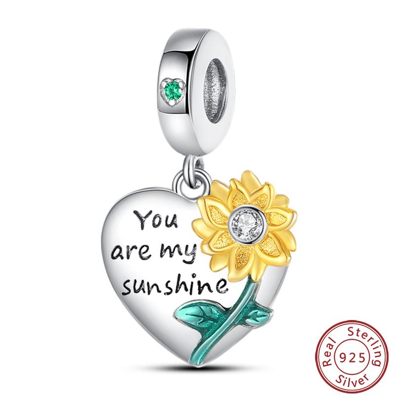 Copper Sincere Emotions Multiple Styles Heart-Shaped Romantic Charms Beads 3Mm Diy Fine Jewelry Making