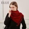 ELLE Women's 100% Lambswool Jacquard Scarf