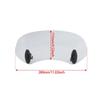Motorcycle Wind Deflector With Adjustable Angle Windshield Extension Spoiler For Street Cruisers And Retro Bikes