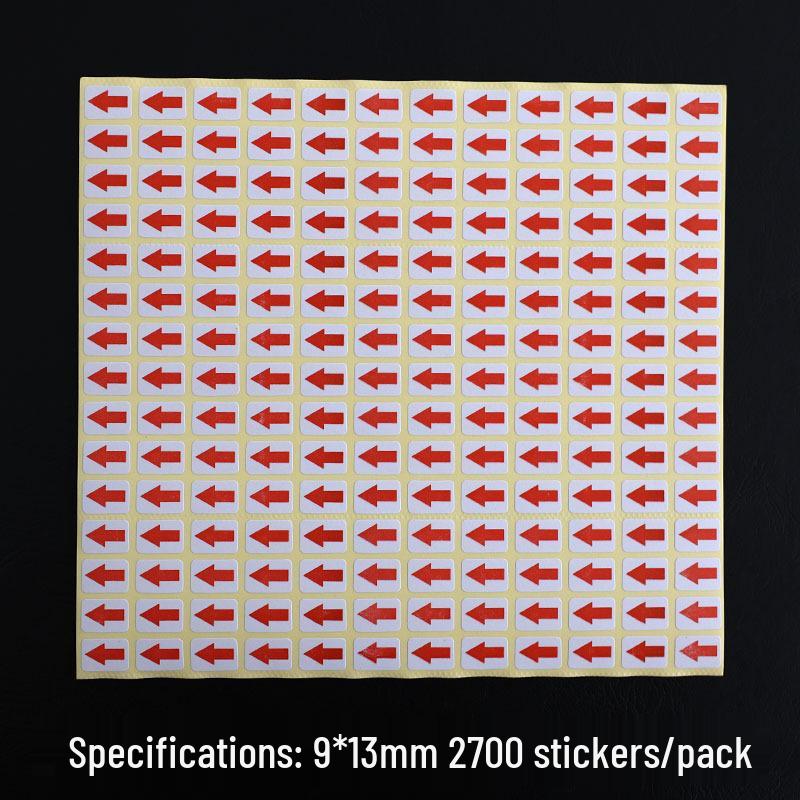 Red Arrow Defective Product Label - Rework Indicator Sticker