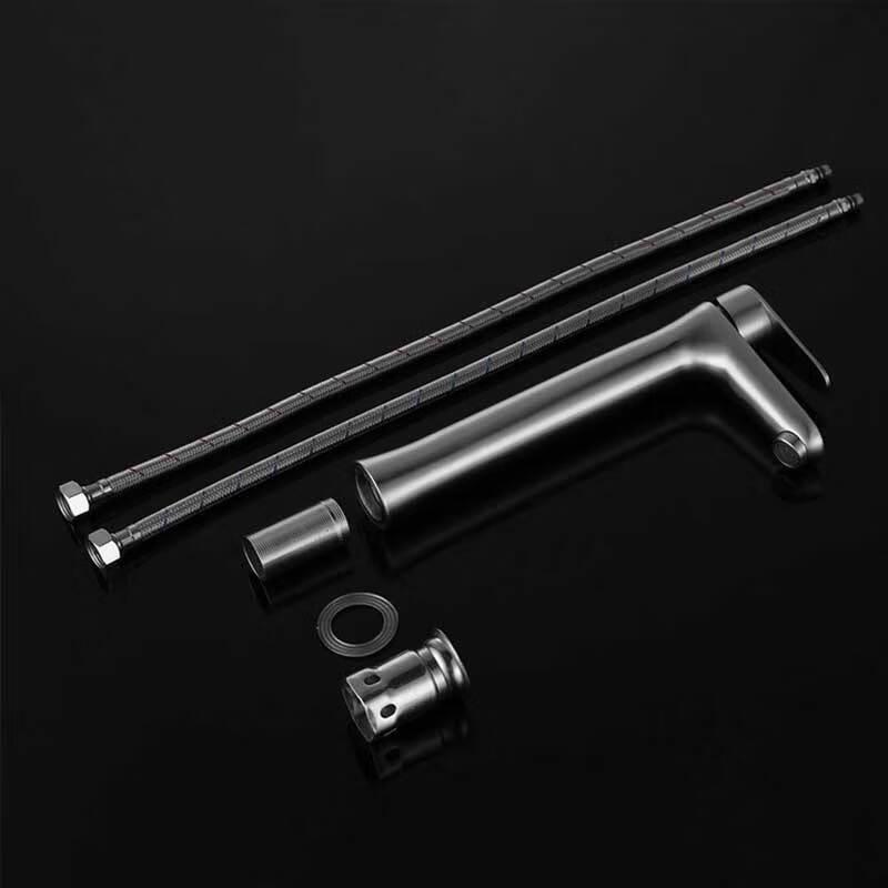 Longdai Slim Waist Brushed Stainless Steel Tall Basin Faucet