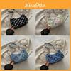 Unique Crescent Crossbody Bag Trendy Street Style Canvas Purse For Daily Wear