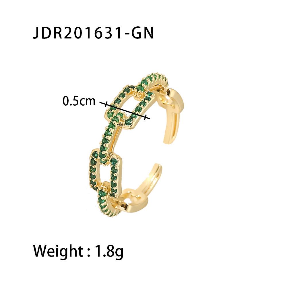 European & American Style 18K Gold-Plated Adjustable Women's Ring