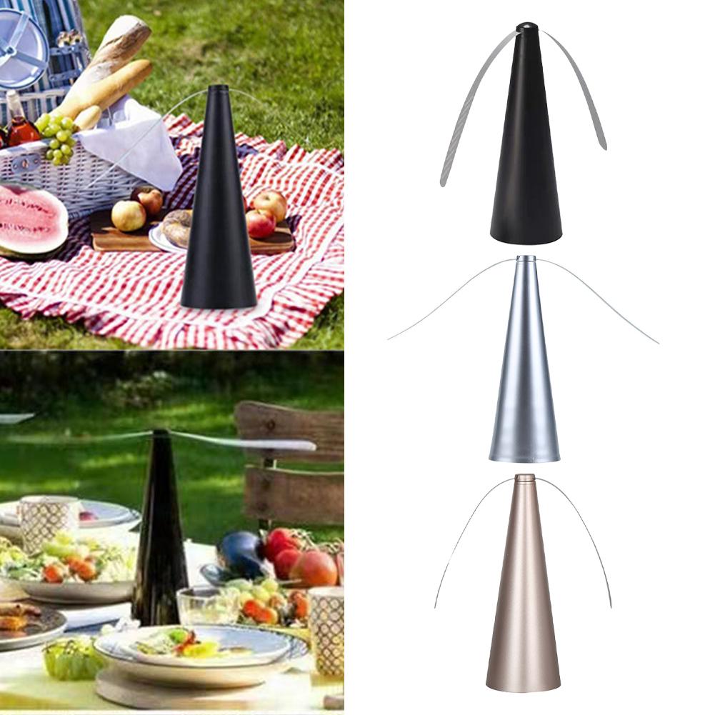 Outdoor Fly Bug Repeller Kitchen Dining Table Meal Pest Fan Desktop Tabletop Electric Battery Operated Food Protector Tool