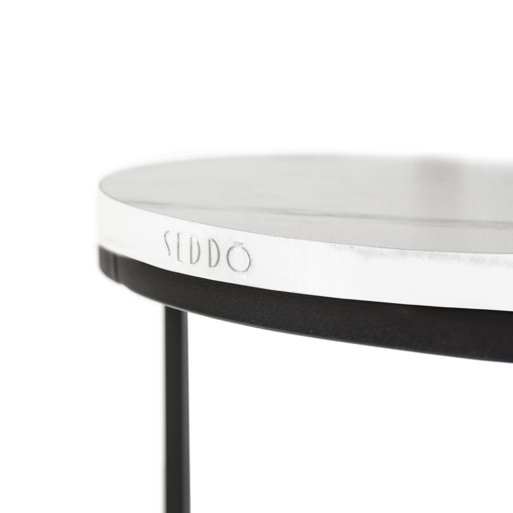 Round coffee tables, industrial, loft, glamour, table set, 60x60, 40x40