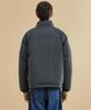 Plac Curved Zipper Short Puffer Black