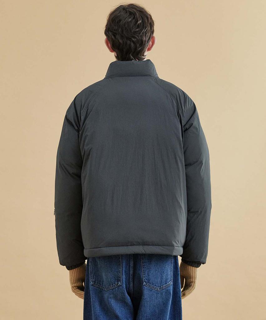 Plac Curved Zipper Short Puffer Black