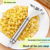 Stainless Steel Manual Corn Peeler & Scraper for Fresh Corn