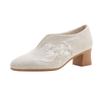 Lvtixin Women's Retro Embroidered Chunky Heel Shoes for Hanfu