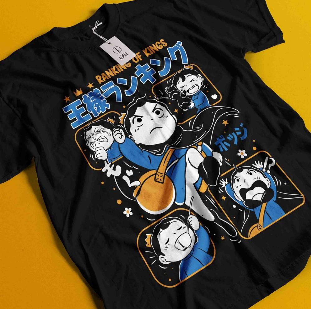 

Аниме-футболка Рейтинг королей Футболка Ousama Ranking Футболка Боджи Футболка Кэйдж Дайда XL
