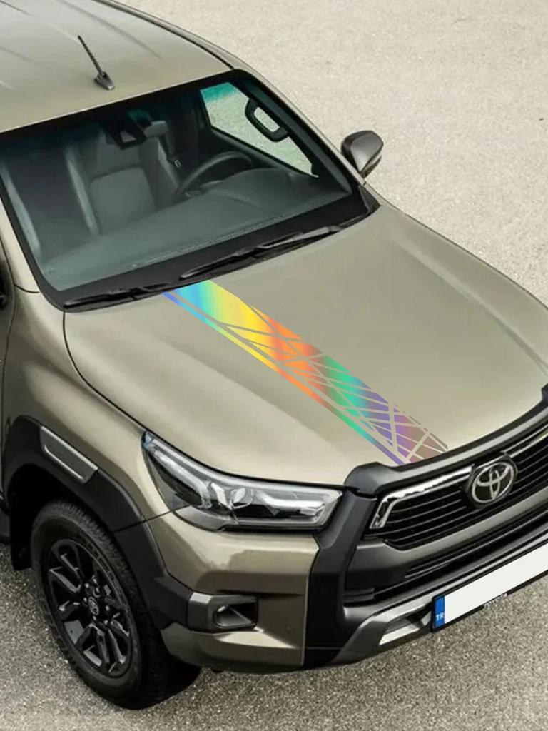 Front Hood Sticker For Toyota Hilux Revo SR5 2015 - 2017 Pickup Car Sticker Kit Waterproof PVC Stickers Car Exterior Accessories