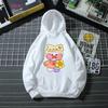 Cute Lalafanfan Hoodies Kawaii Cafe Duck Cartoon Print Boys Hoodies Funny Baby Casual Girl’S White Sweatshirt