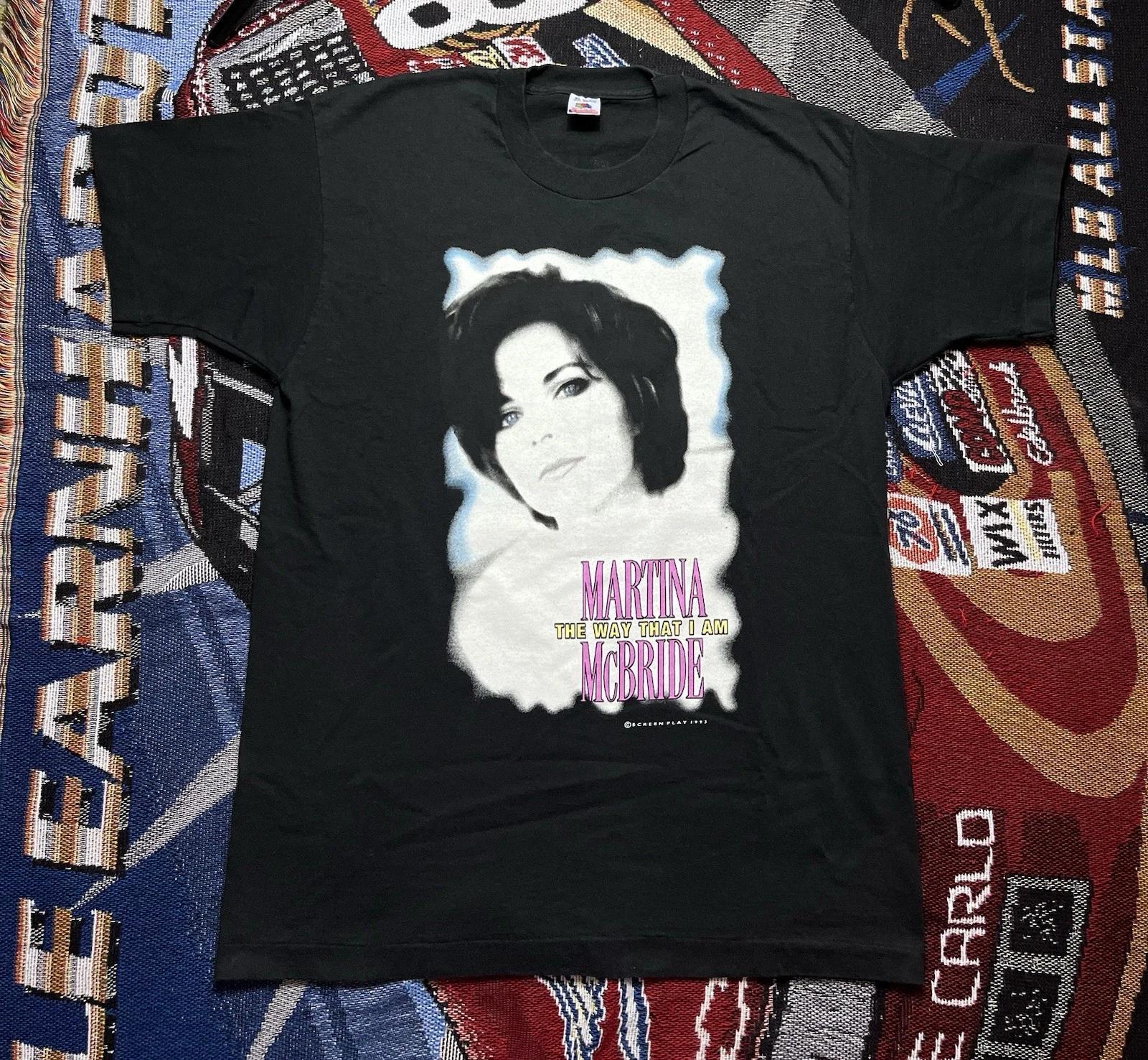 Vintage Martina Mcbride Shirt 1993 Single Stitch Country Music Tour Concert XL S