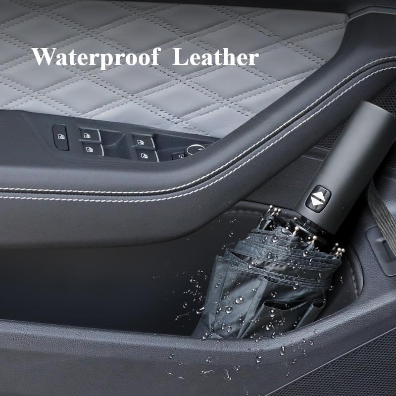 Car Door Slot Storage Pad Leather Door Groove Protective Mat Glove Box Storage Barrel for Volkswagen ID.4 Crozz ID.4 X 2025-2025