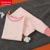 Hodohome Girls' Pure Cotton Printed Thermal Pajama Set
