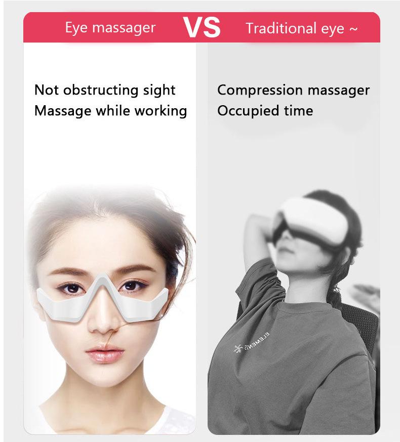 Multifunctional Eye Care Device: Handheld Beauty Massager with Red Light and Essence Application for Home Use.