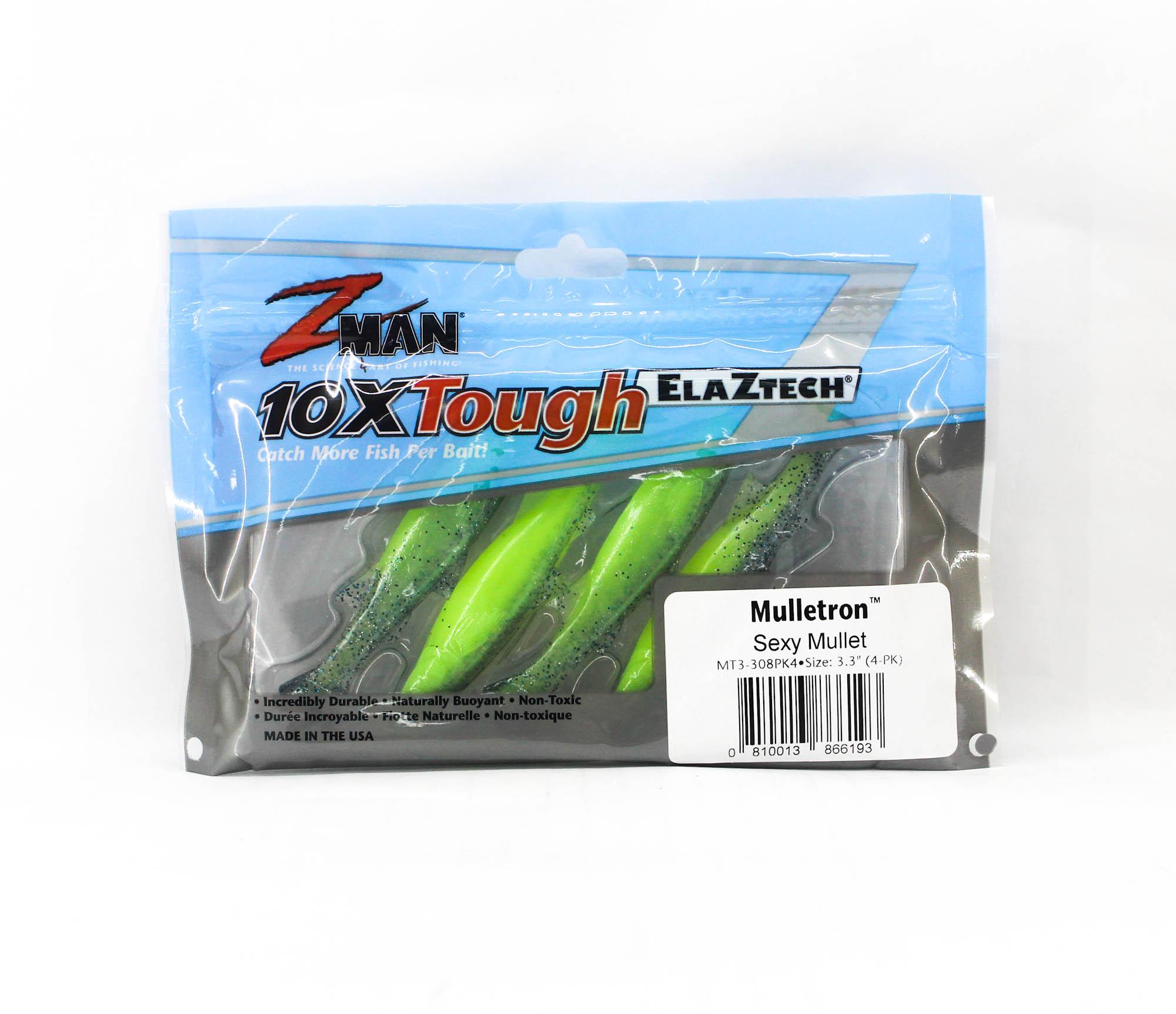 

Zman Soft Lure Mulletron Swimbait 3.3 Inch 4/Pack Sexy Mullet (6193)
