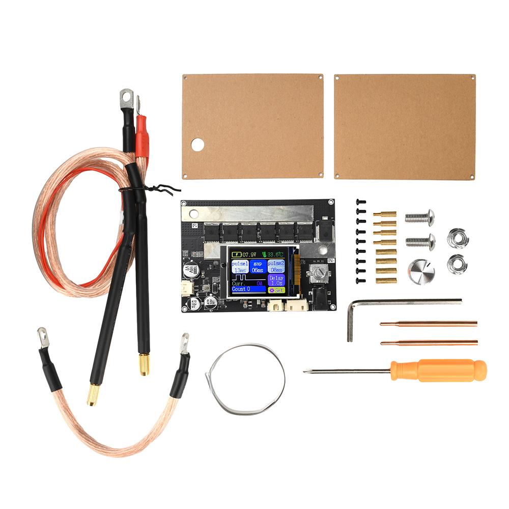 ZK-XW2 DC 3.6-15V 3000A LCDScreen Smart Portable DIY Kit 18650 Battery Nickel Steel Sheet Copper Sheet Dual Pulse Spot Welder
