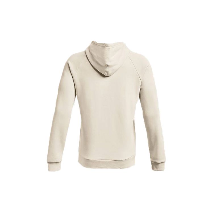 Under Armour Rival Antler Fleece Hoodie With Logo Long Sleeve Sports Sweatshirt Men Tops Off-White 1365679-110