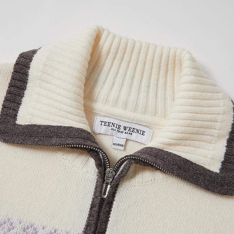 Teenie Weenie Women's Jacquard Polo Knit Sweater