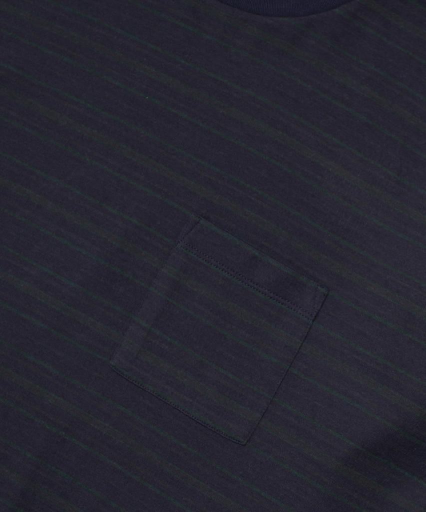 Snow Peak Hybrid Wool Mesh Stripe Cut and Long Sleeve and Sizes L/S T-Shirt SW-25AU014, Sew, T-Shirt, Men's Women's, Blue, BD-XL