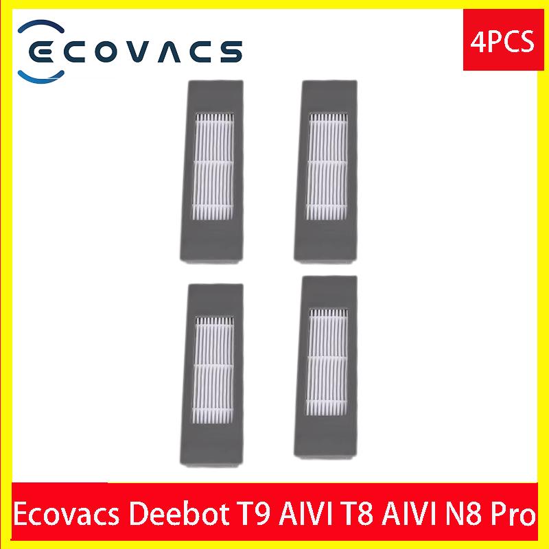 HEPA Filter Side Brush Main Brush Mop Cloths for ECOVACS Deebot T9 AIVI T8 AIVI N8 Pro 920 950 Vacuum Cleaner Replacement Parts