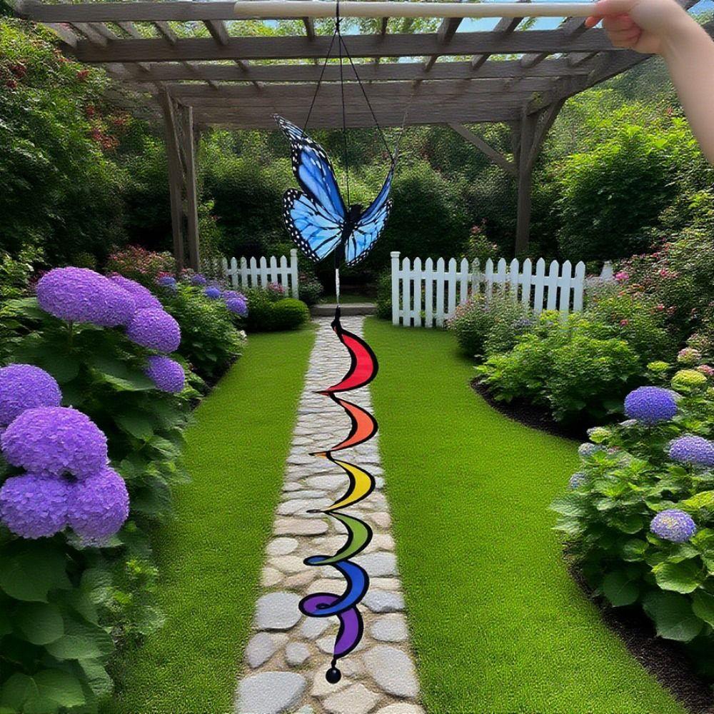 No Toxic Hanging 3D Dimensional Windmill Colorful Wind Strip Ornament Outdoor Children's Toys