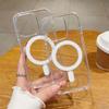 Luxury Magnetic Wireless Charge For Magsafe Case for iPhone 17 16 15 14 13 12 11 Pro XR XS Max Plus Mini Transparent Back Cover