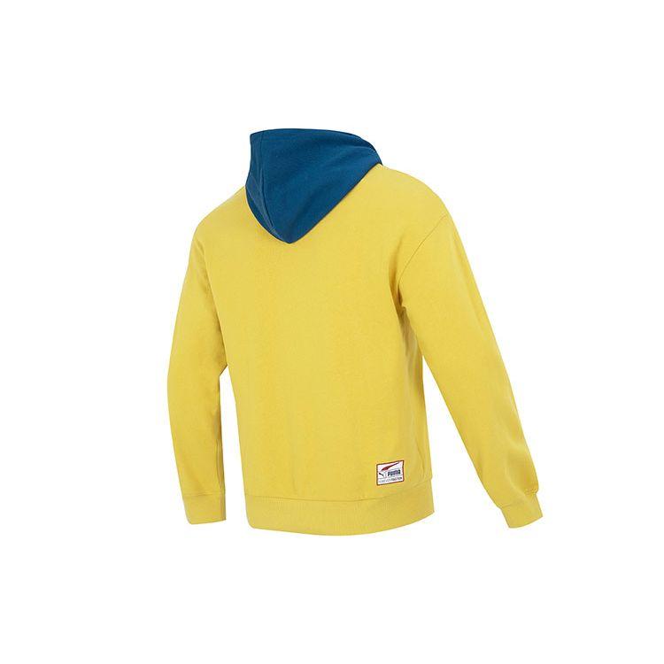 Puma Толстовка с капюшоном Team Badge для мужчин, желтая 677377-31