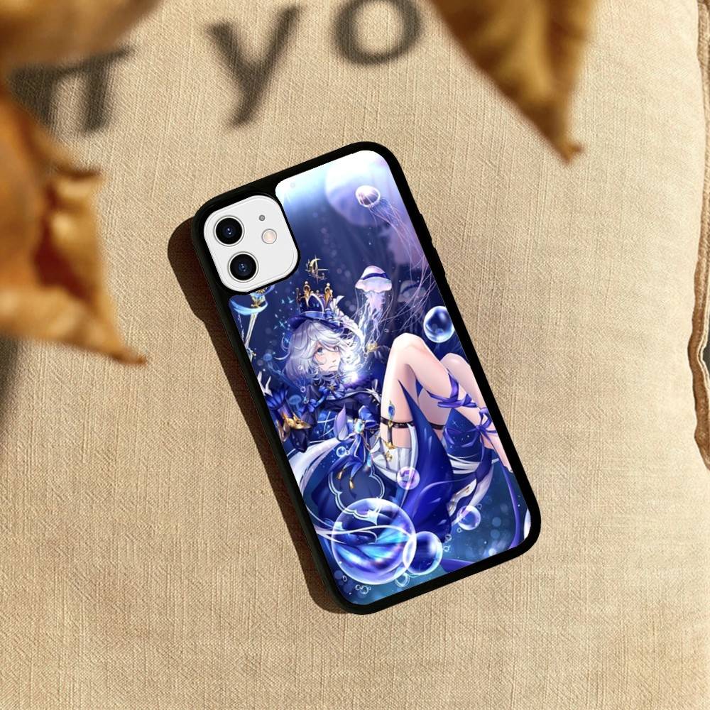 Genshin Impact Furina PC+TPU Phone Case For iPhone 17 16 15 14 PRO MAX 11 12 13 PLUS MINI Cover