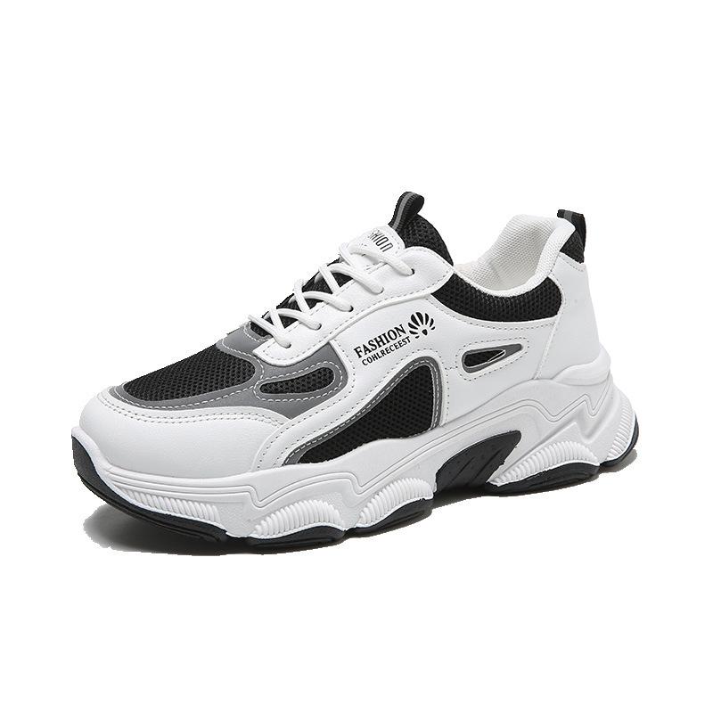 

Summer fashion thick-soled breathable mesh little white shoes women s 2025 casual running sports shoes new muffin 35