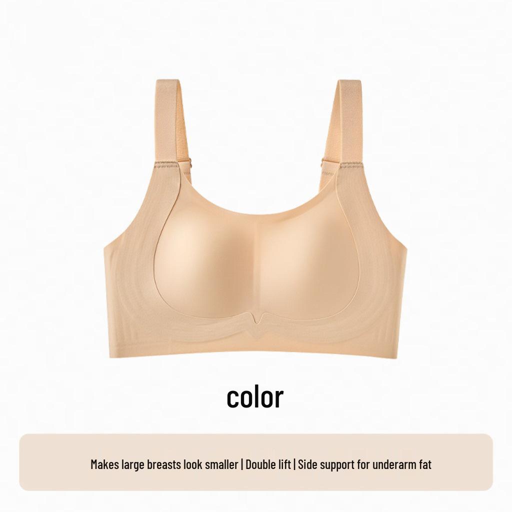 Seamless Plus Size Women s Minimizing Bra: Anti-Sagging, Wire-Free, Body Shaping, Reduces Side Fat, Smaller Appearance for Large Breasts XL (38/85BCD, 130-145 jin)