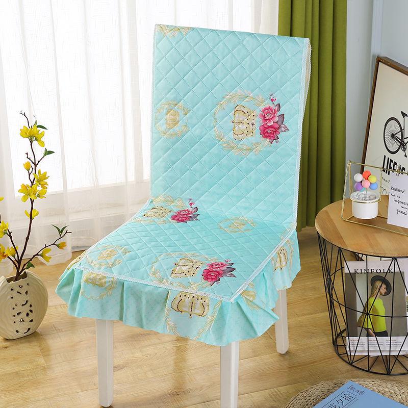 One Piece Seat Cover Quilted Checkered Skirt Hem Seat Covers Multiple Styles of Seat Cushions, Dust-proof and Anti Slip Chair Protective Covers