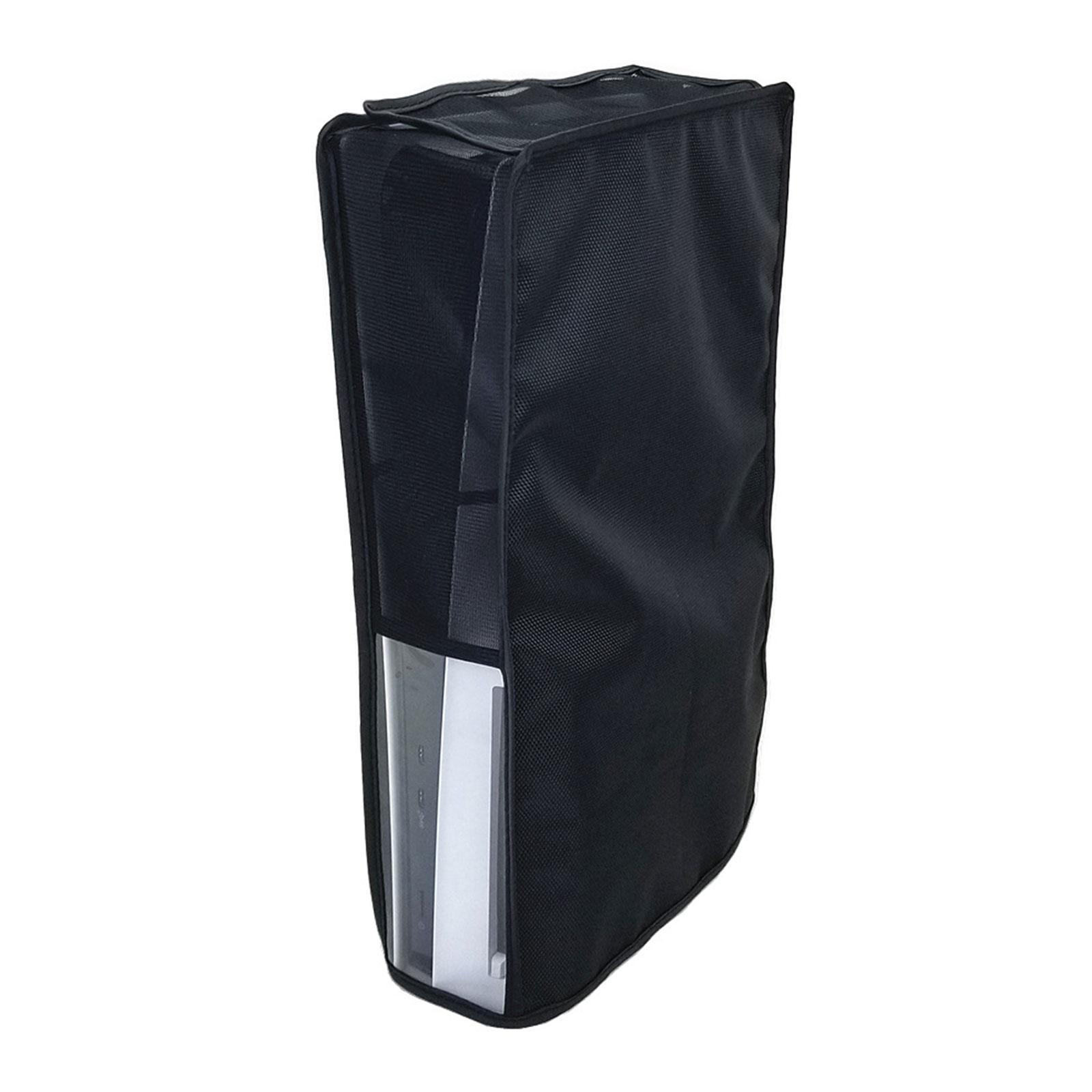 

Пылезащитный чехол для PS5 Slim, устойчивый к царапинам, вертикальный/горизонтальный чехол для игровой консоли, вентиляционный чехол, игровой аксессуар A чёрный