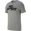 Nike Short Sleeve Casual Sport Tee With Swoosh - Just Do It Men Tops Grey AR5006-063