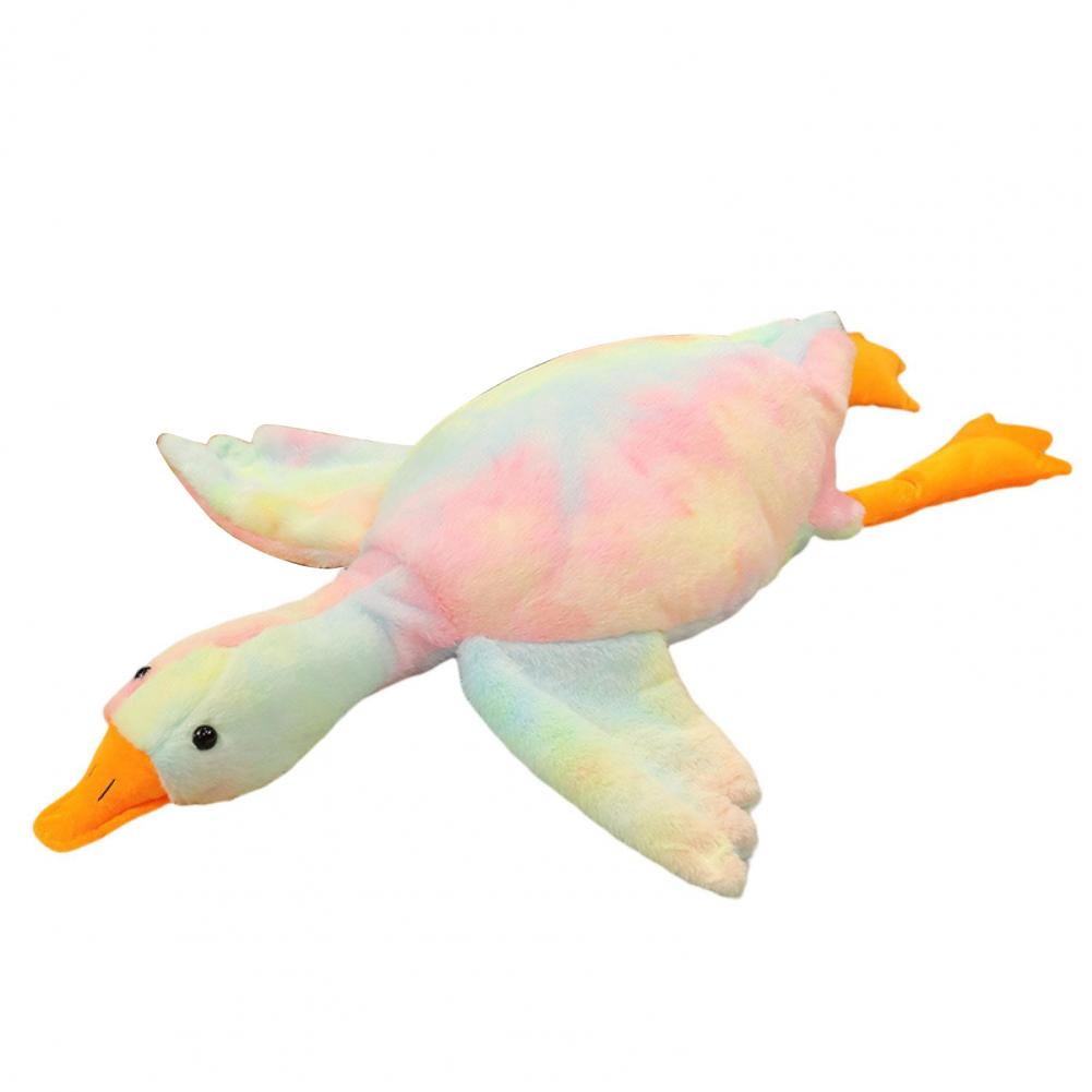 

50/90см Огромная подушка-гусь Пушистая эластичная подушка для сна Мультяшные животные Плюшевые игрушки Декор для кровати Мягкая игрушка Кукла Рождественские подарки Инс 50cm разноцветный