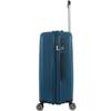 Set of 3 Expandable Hard Trolley Suitcases Polycarbonate - LYS Paris 2401/3 - Blue