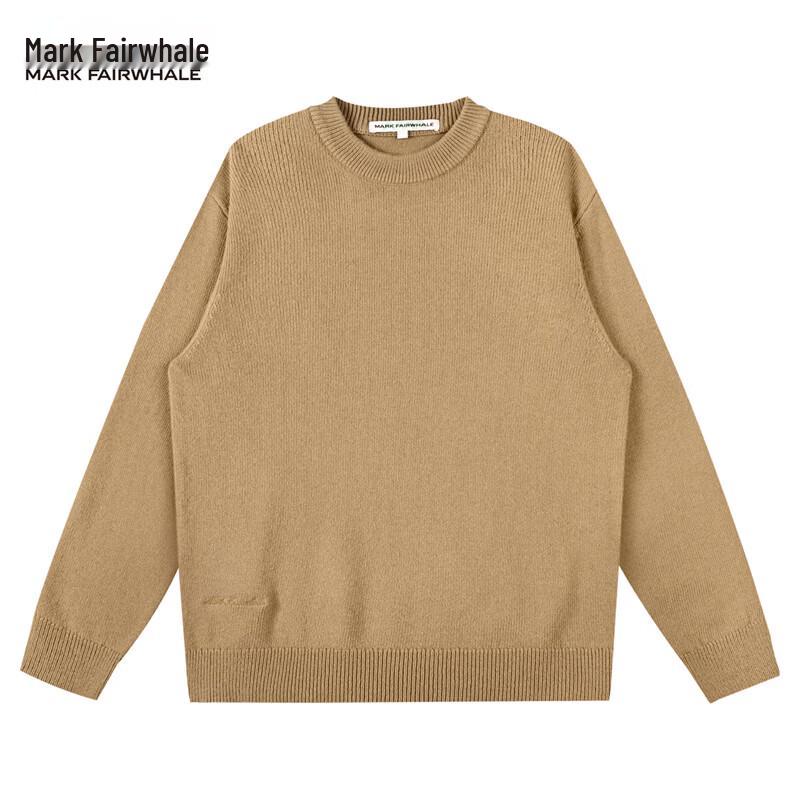 Mark Fairwhale Men's Thick Pure Wool Round Neck Sweater