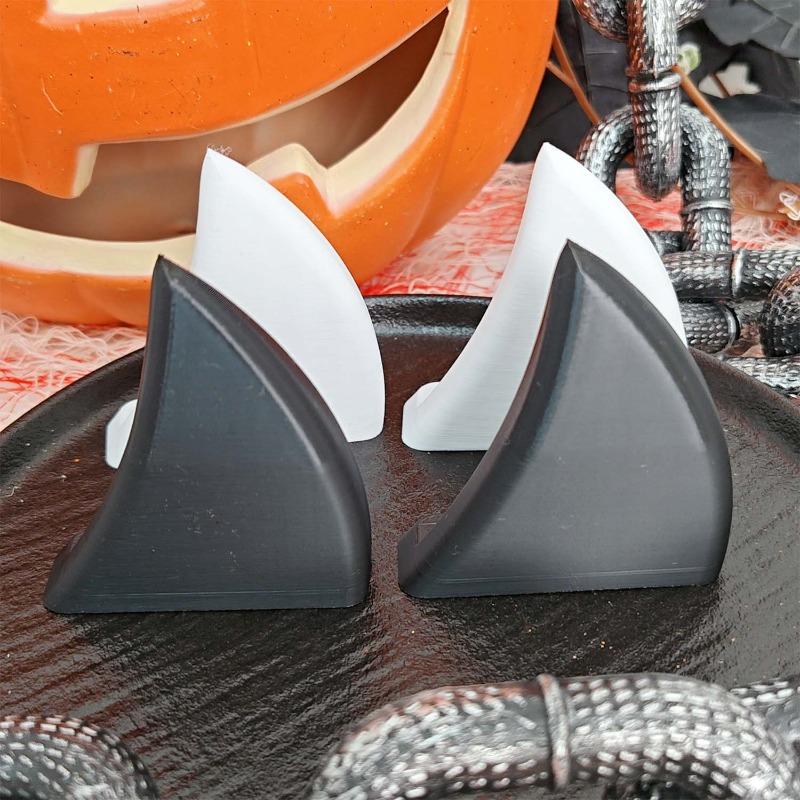 3D Car Teeth Sticker Universal Bumper Decoration Mounted Decorative Rearview Mirror Car Sticker Halloween Gift 2pcs Black White